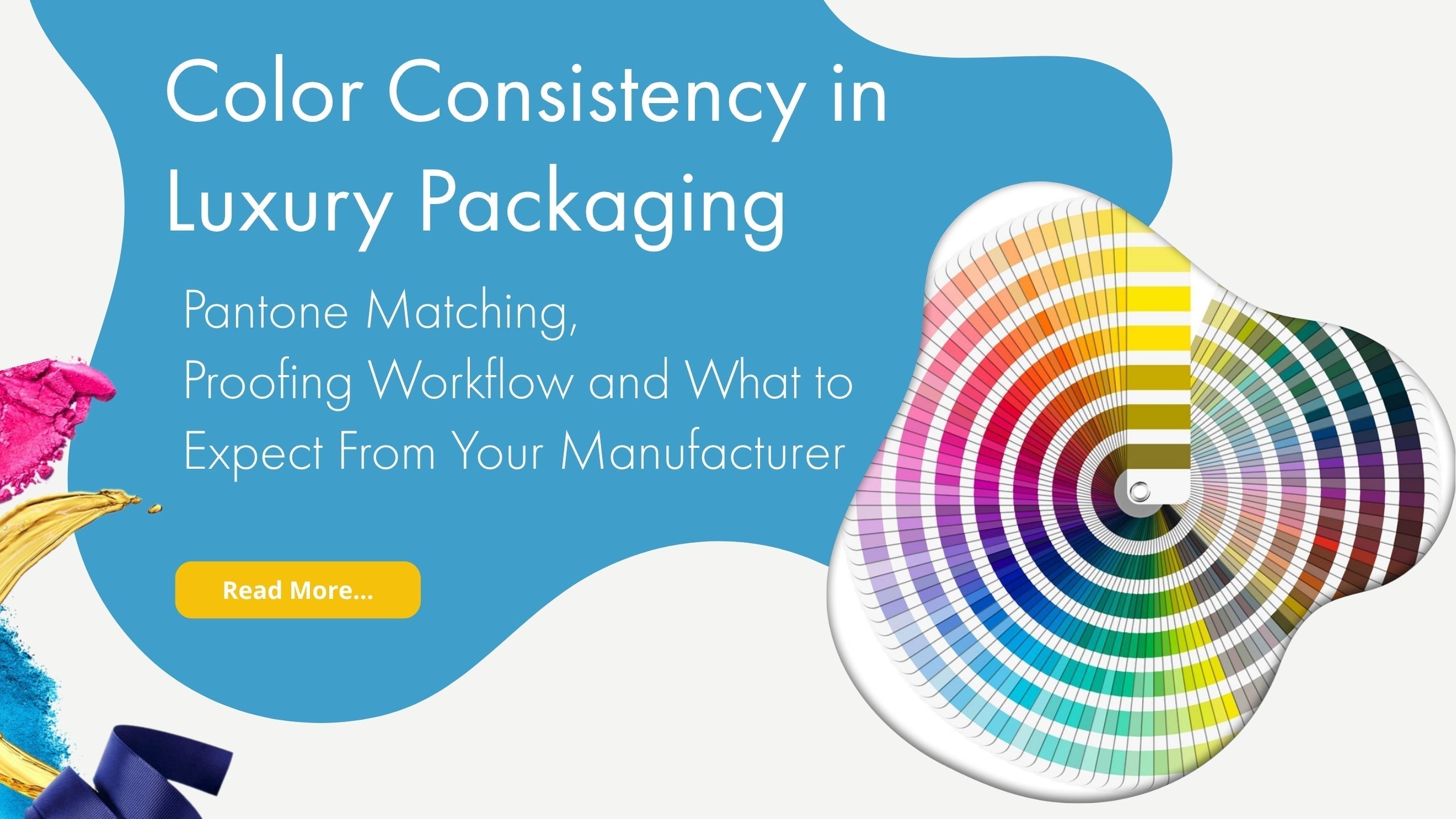Xactz blog color consistency luxury packaging Pantone color matching wheel proofing workflow manufacturer China