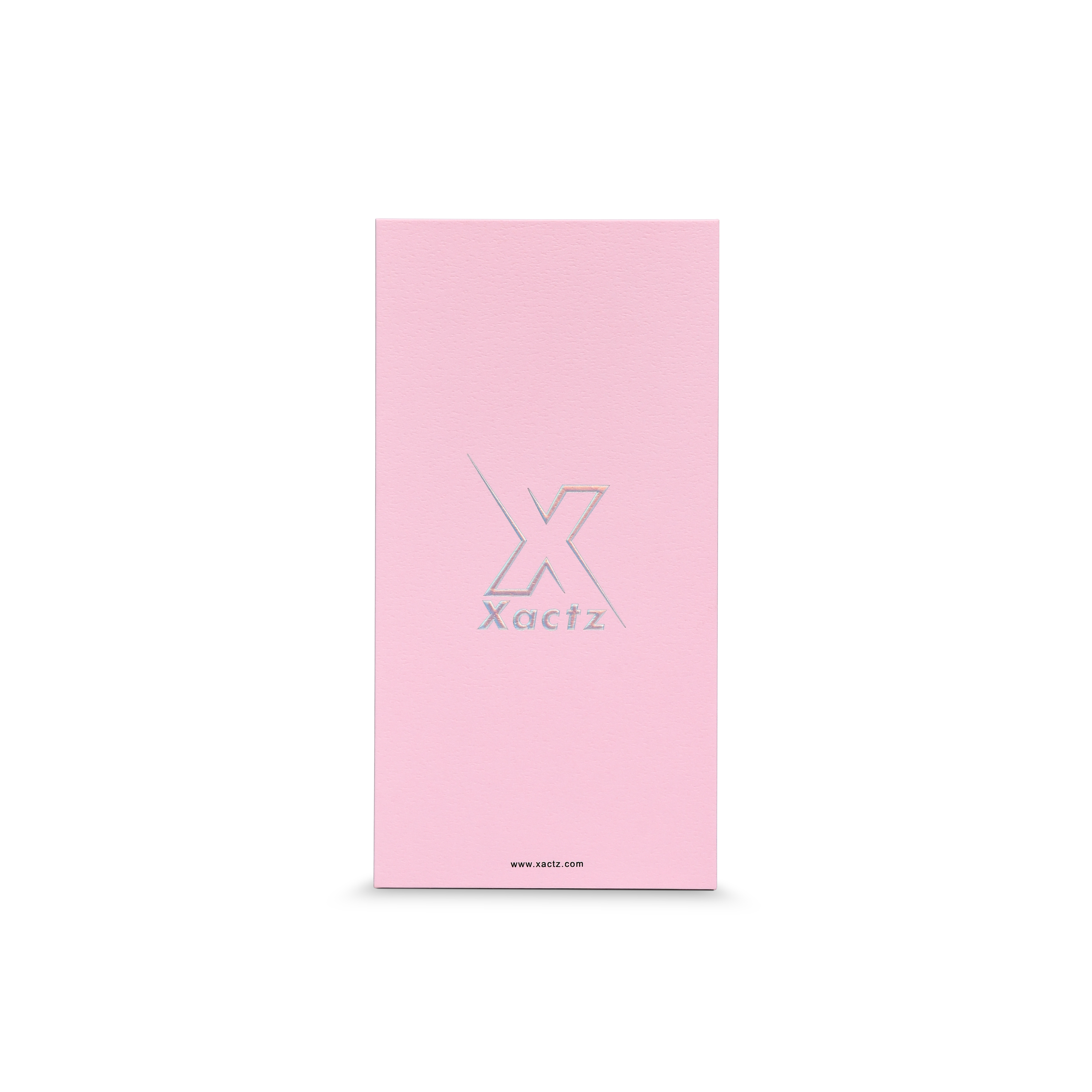 Boîtes cadeaux de luxe personnalisées roses holographiques avec gaufrage argenté | Boîte couvercle et base