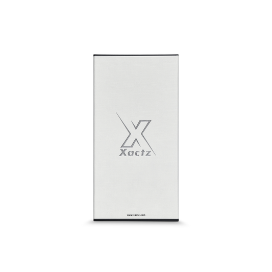 Boîtes Cadeaux Personnalisées Luxe Crème Blanc Lotus Argent Brillant Gaufré | Couvercle et Base