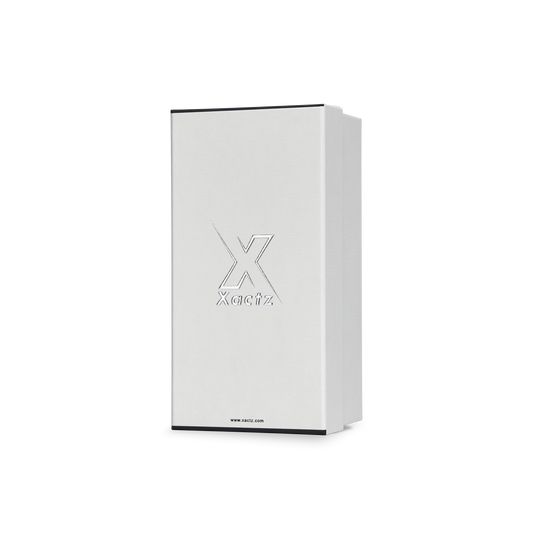 Boîtes Cadeaux Personnalisées Luxe Crème Blanc Lotus Argent Brillant Gaufré | Couvercle et Base
