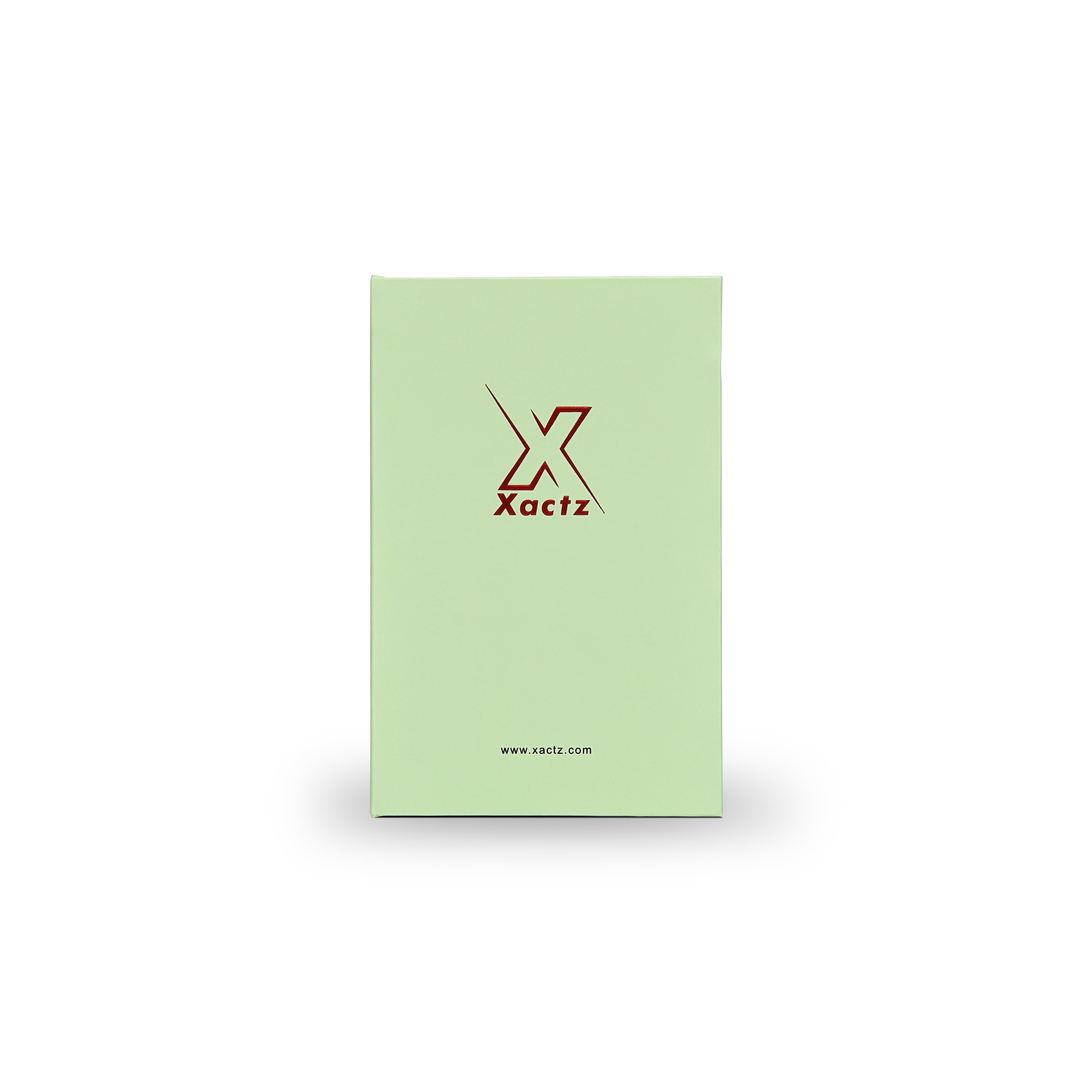 Emballage de plateau rectangulaire à cadre estampé, boîte à livre de luxe sur mesure vert clair