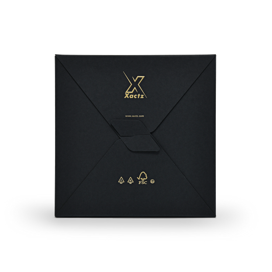 Emballage de luxe personnalisé avec compartiment pour boîte-enveloppe noire