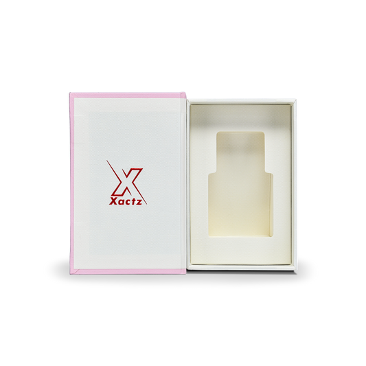 Luxuriöse maßgeschneiderte rosa Buch Box Lotusstruktur schweres geprägtes Verpackung