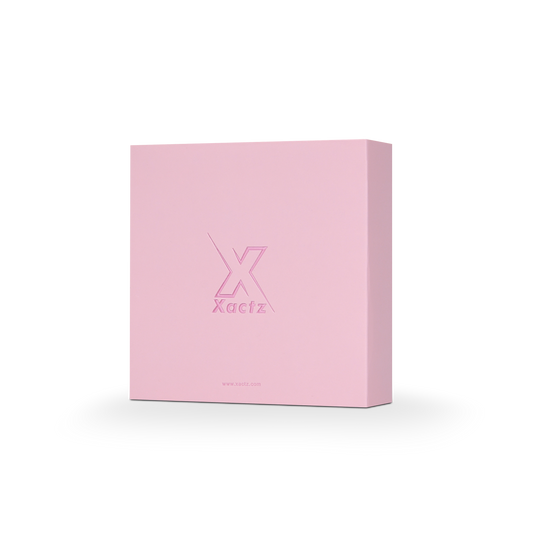 Boîte tiroir rose de luxe personnalisée, pliable, emballage mat résistant aux rayures