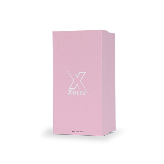 Coffrets Cadeaux de Luxe Personnalisés Rose Platine avec Gaufrage | Boîte à Couvercle et Base