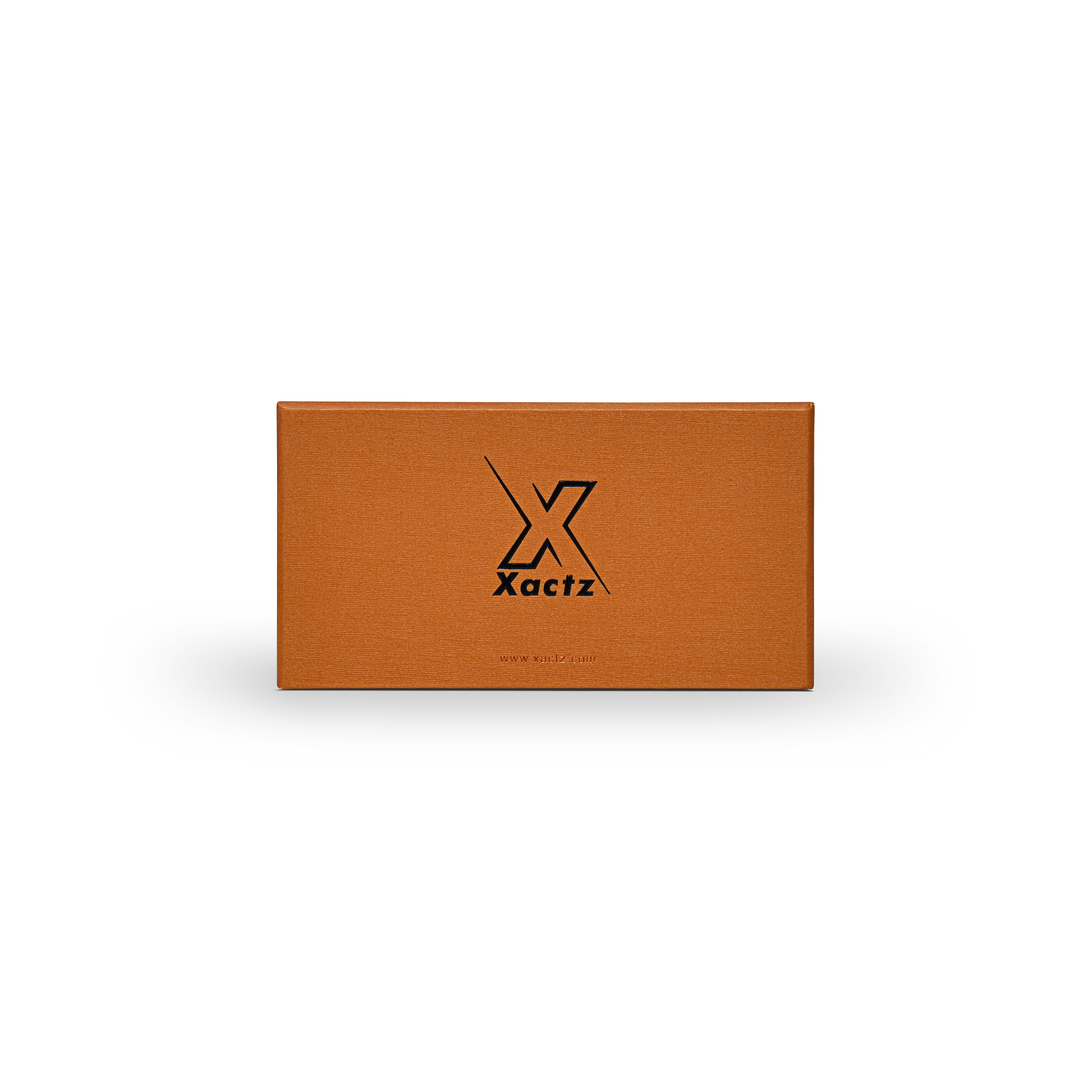 Boîte cadeau de luxe personnalisée orange, tiroir en lin gaufré, ruban à languette, emballage