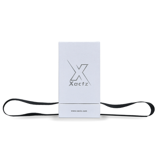 Premium Crystal White Textured Bright Silver Embossed Hot Stamped Extra Tall Rigid Gift Box with Ribbon Closure