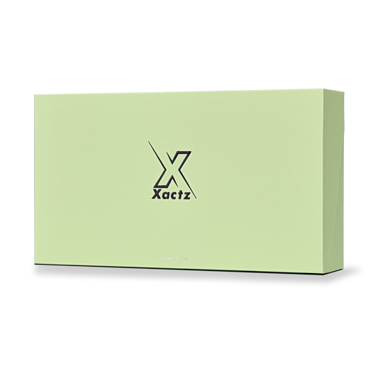Boîte de Luxe Personnalisée Vert à Rabat avec Laminage Mat et Marquage à Chaud Noir Argent