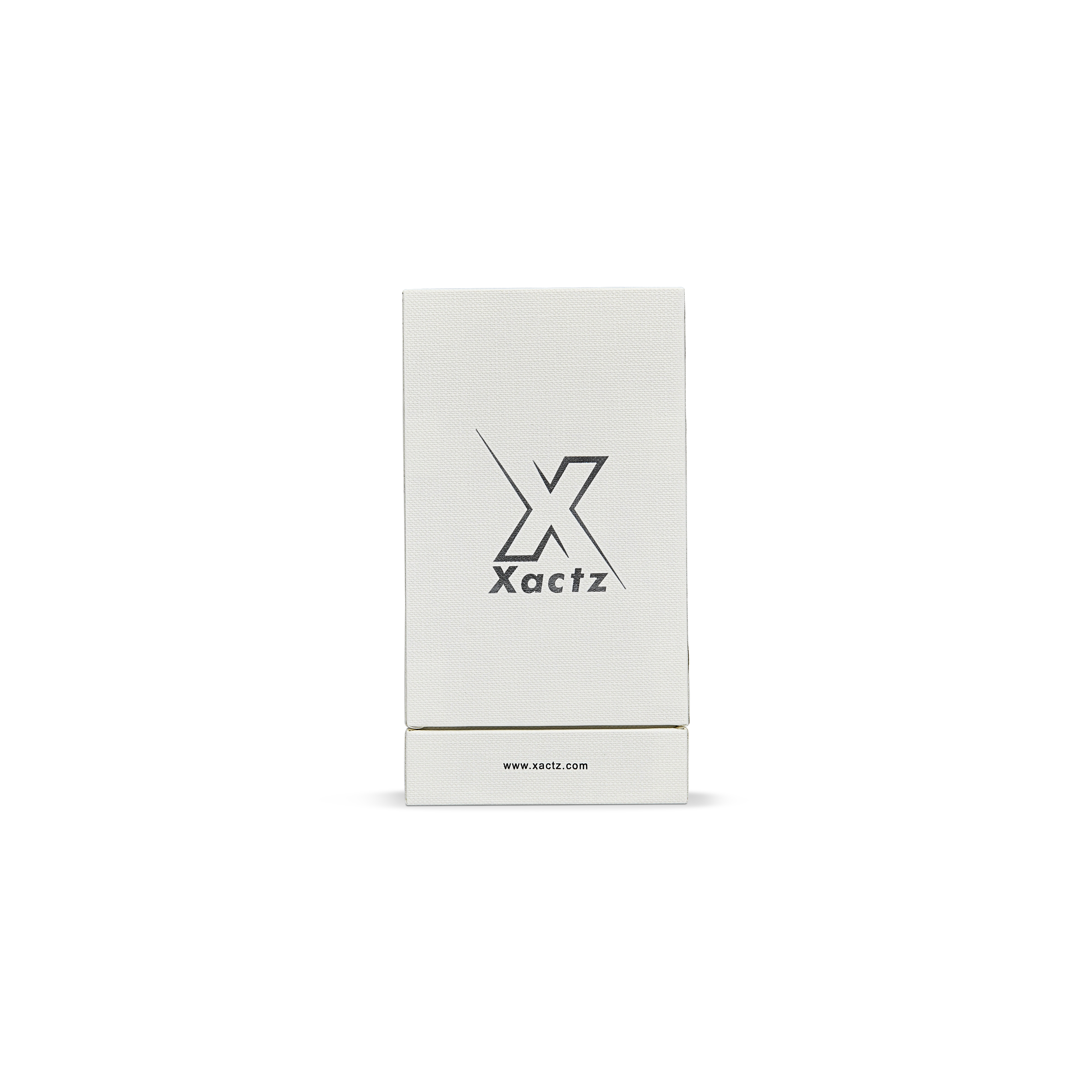 Boîtes cadeaux rigides extra hautes de luxe personnalisées de couleur blanc crème, estampées à chaud argent vif