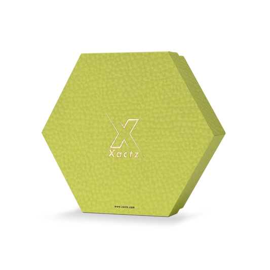 Boîte Luxe Personnalisée Hexagonale avec Couvercle et Base, Six Compartiments, Emballage Vert