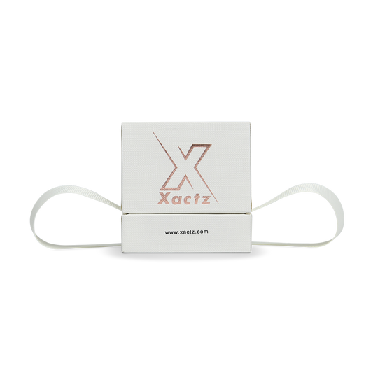 Boîtes de luxe personnalisées blanc cassé or estampé à chaud petit couvercle et base avec fermeture à ruban