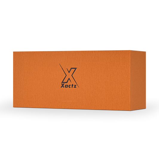 Emballage Éco-Responsable de Luxe avec Boîte et Couvercle Orange Personnalisés
