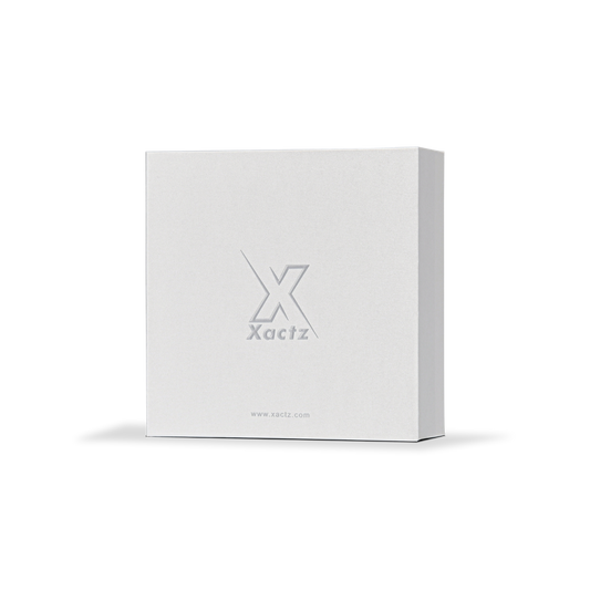 Emballage Cadeau Luxe Tiroir Blanc Personnalisé Ruban Argent Tirette