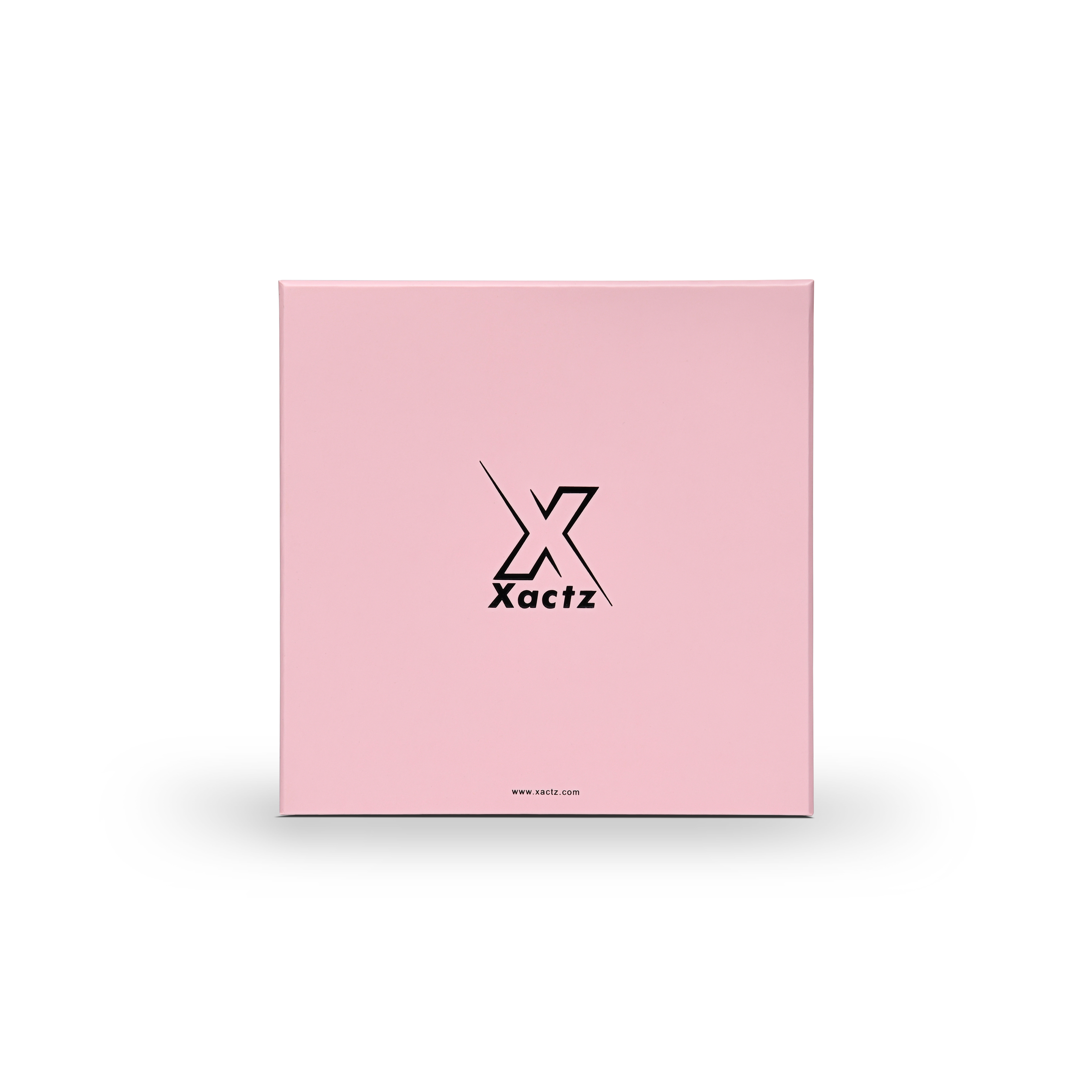 Boîte cadeau tiroir de luxe personnalisée rose avec intérieur noir coordonné en feuille d'aluminium