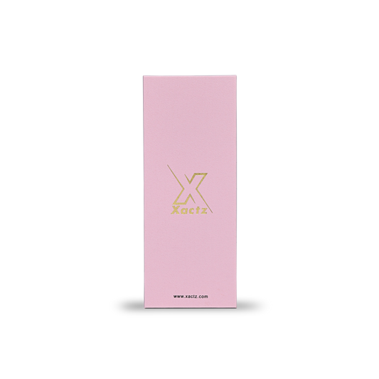 Boîtes cadeaux de luxe personnalisées avec feuille d'or rose | Emballage avec couvercle et base texturés