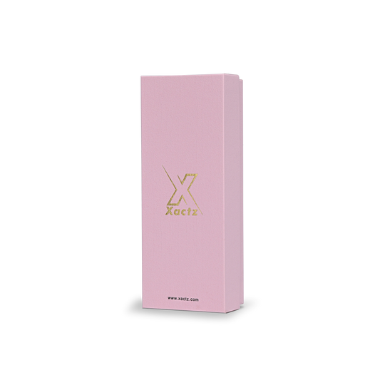 Boîtes cadeaux de luxe personnalisées avec feuille d'or rose | Emballage avec couvercle et base texturés