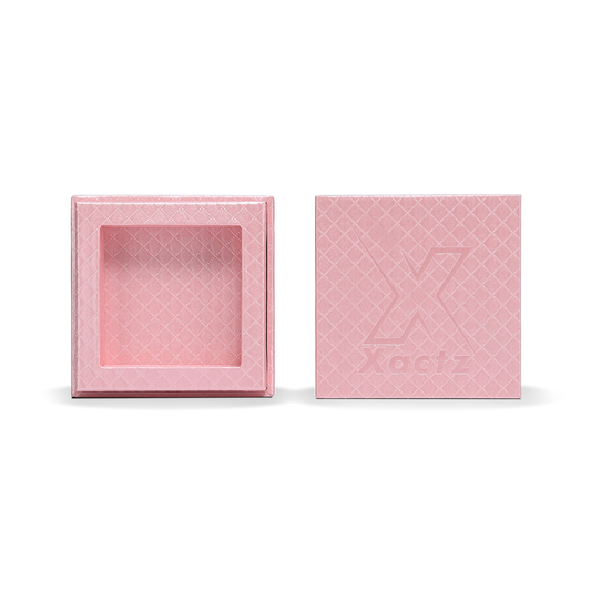 Luxuriöse maßgeschneiderte rosa silberne geprägte mittlere Deckel- und Boden-Geschenkboxen-Verpackung
