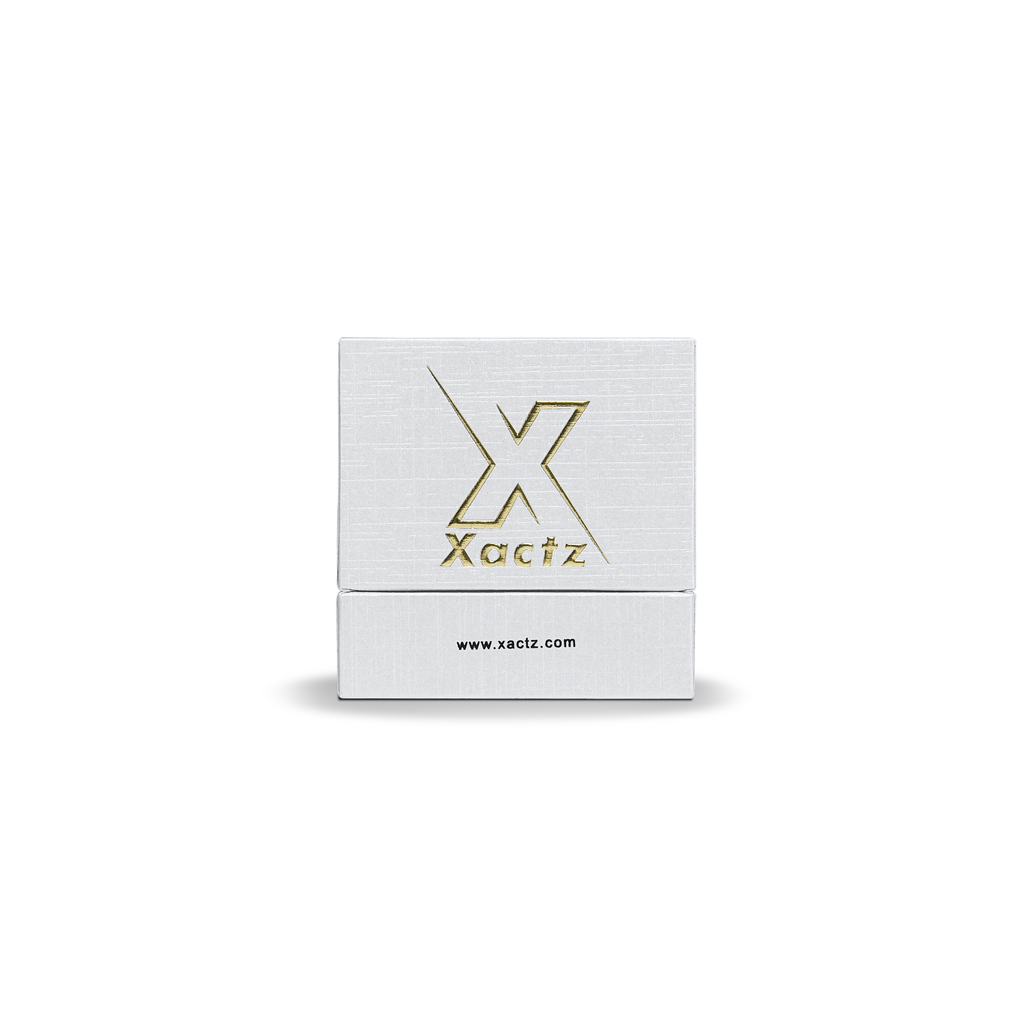 Emballage de boîtes cadeaux de luxe personnalisées en or blanc gaufré, petit couvercle et base