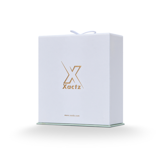 Emballage Boîte Luxe Personnalisée Couvercle et Base Blancs Cordon Élastique Texturé