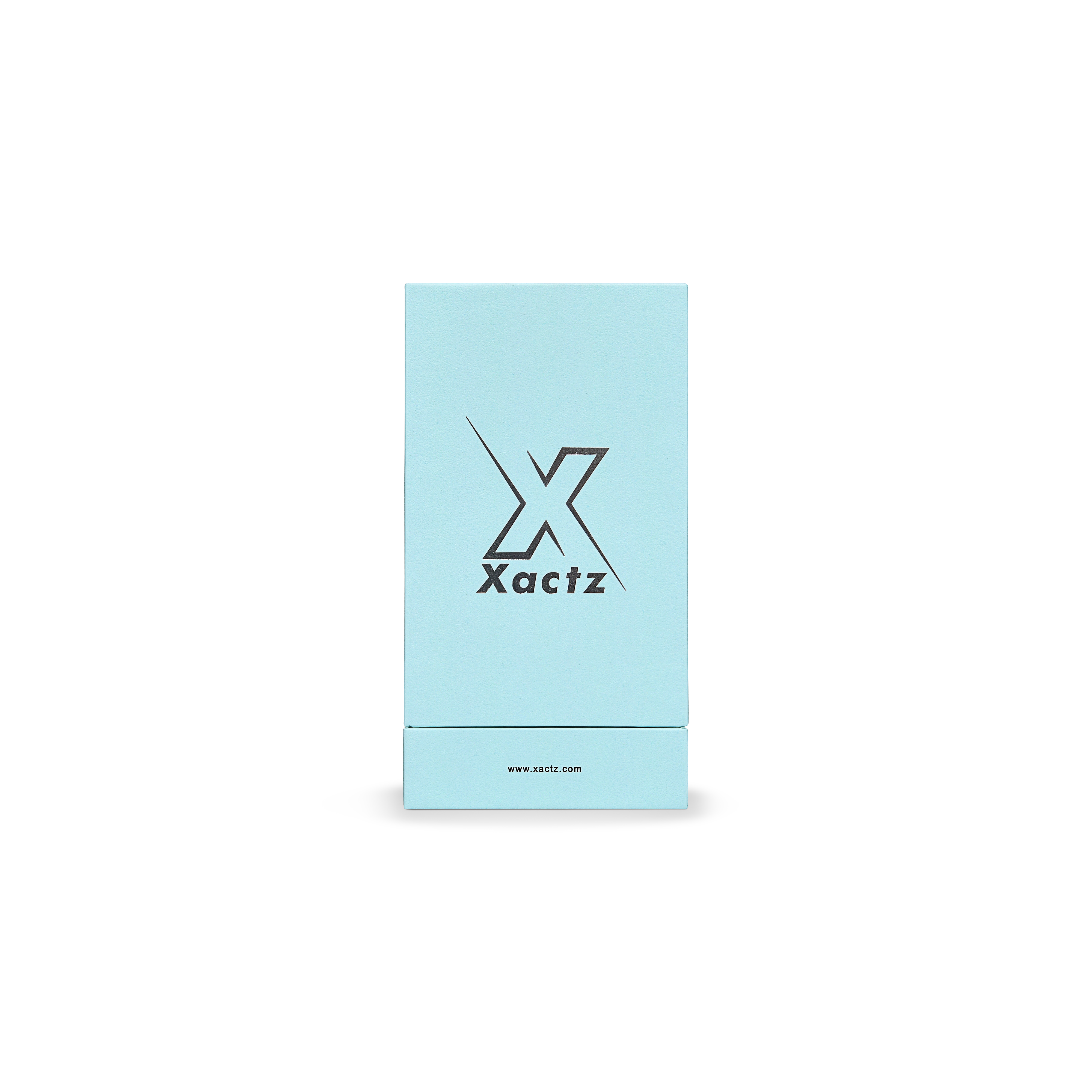 Boîtes cadeaux rigides extra hautes de luxe personnalisées bleu ciel, argent vif, estampées à chaud