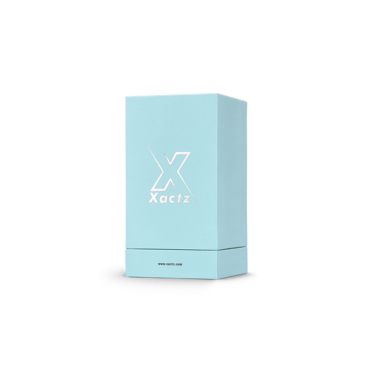 Pure Brand Inspiration Essence Freedom Texture Sky Blue Bright Silver Hot Stamped Extra Tall Rigid Gift Box