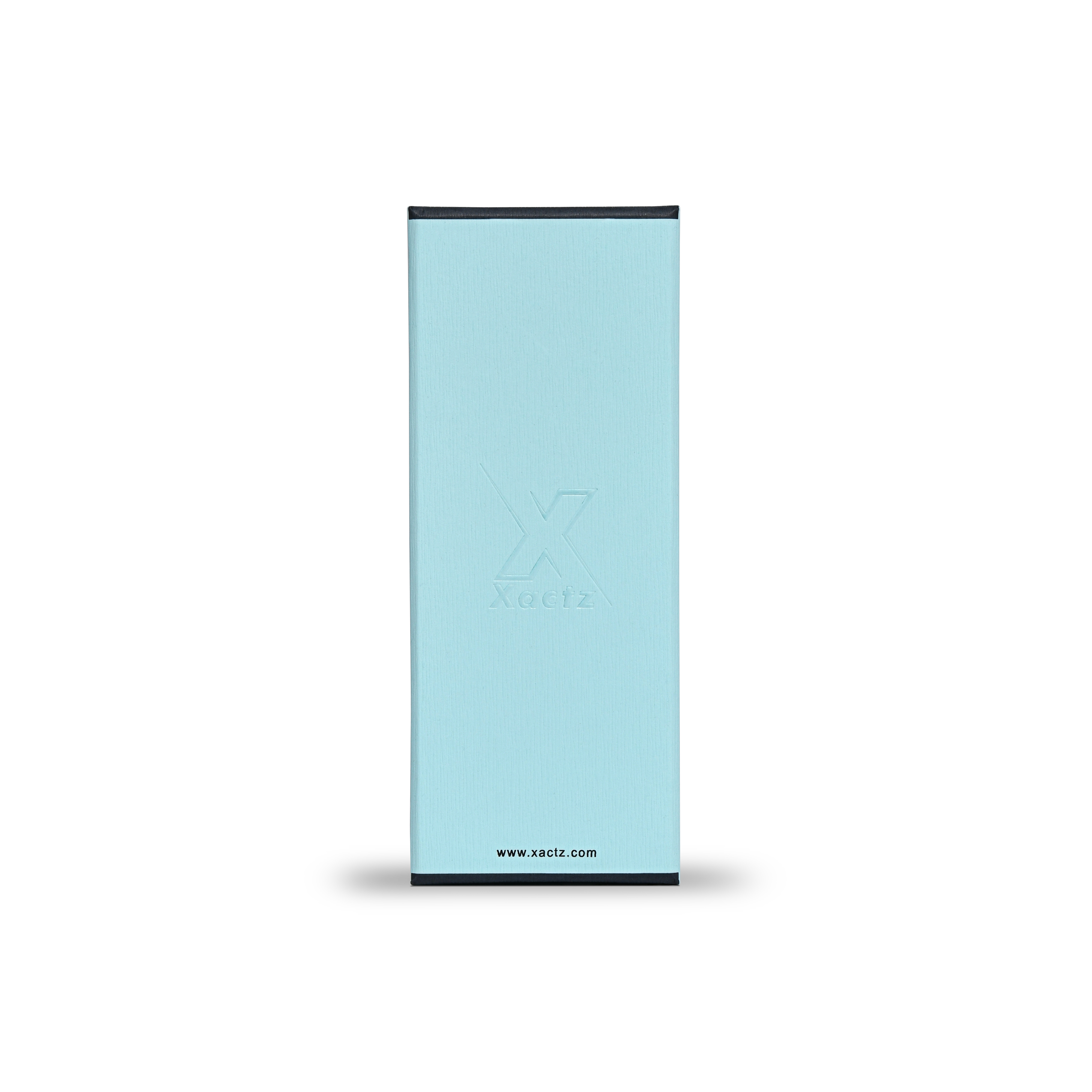 Boîtes Cadeaux Rayées Gaufrées Bleu Ciel Personnalisées de Luxe | Emballage Couvercle et Fond