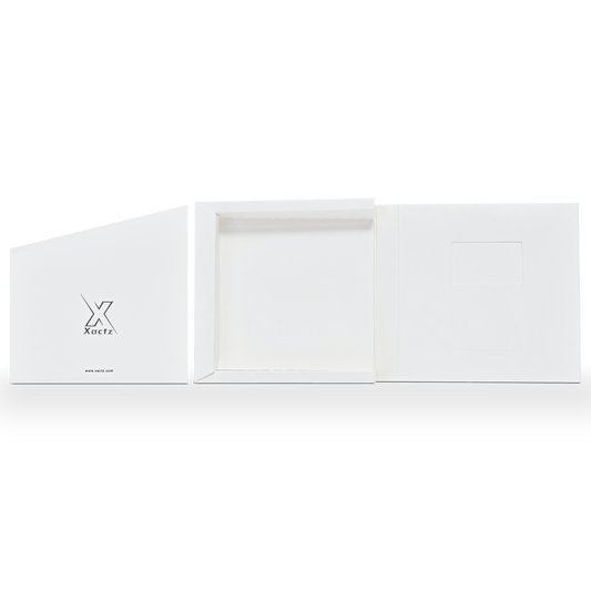 Emballage de tiroir pliable de luxe personnalisé en papier coton blanc