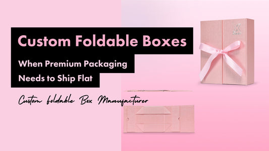 Xactz blog banner custom foldable box pink linen texture wrap silver foil logo ribbon tie closure with flat-pack view custom foldable box manufacturer Shenzhen