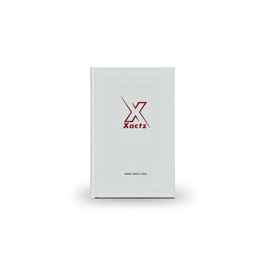 Beige Healing Aloe Embossed Red Gold Foil Book-Shaped Luxury Gift Box with Debossed Border Frame, Italian Imported Papers and Rectangular Inner Tray