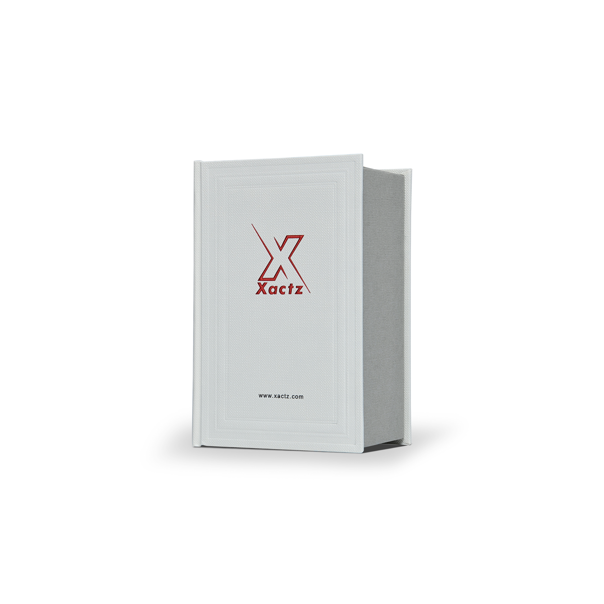 Beige Healing Aloe Embossed Red Gold Foil Book-Shaped Luxury Gift Box with Debossed Border Frame, Italian Imported Papers and Rectangular Inner Tray