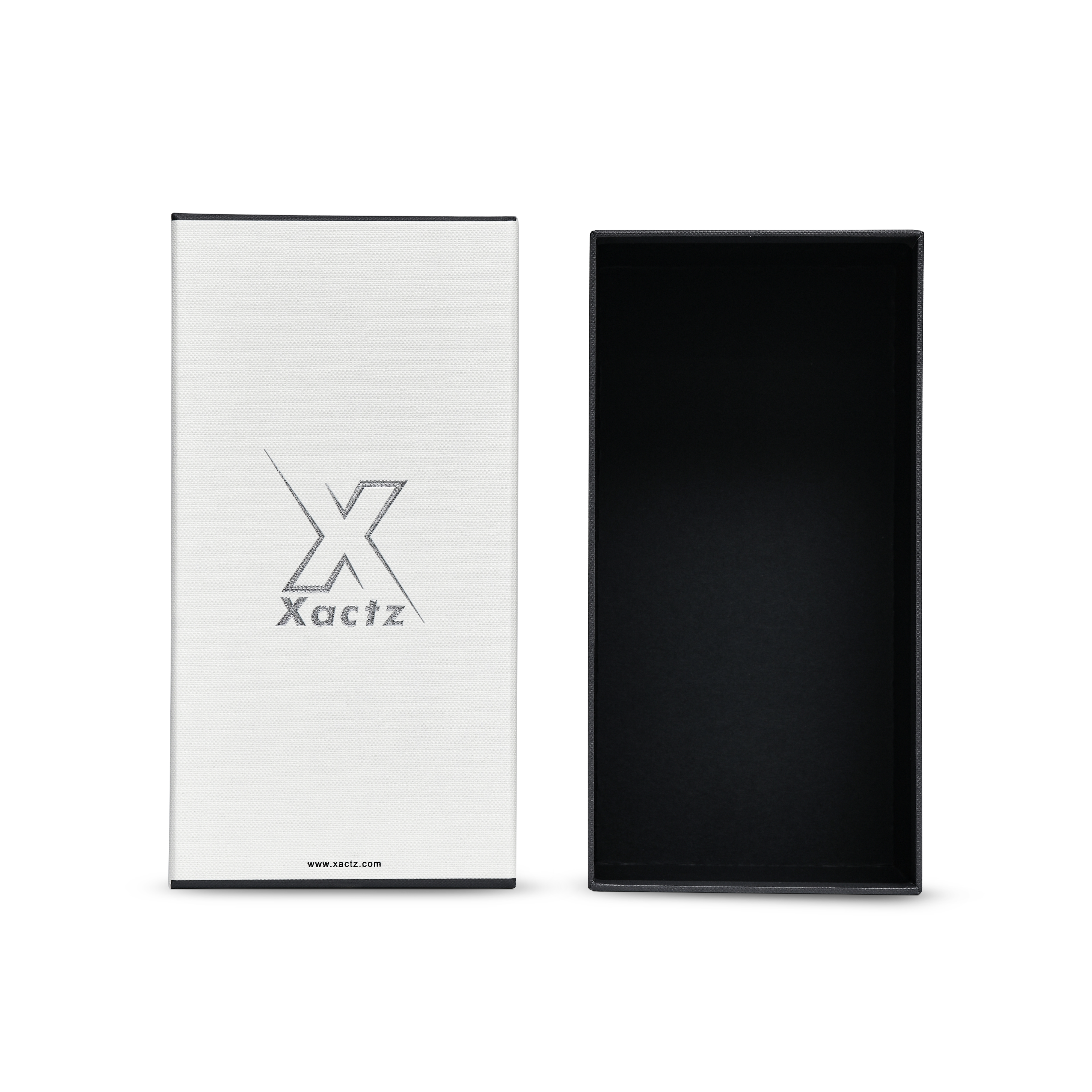 Bright Silver Embossed Detailed Luxury Gift Box