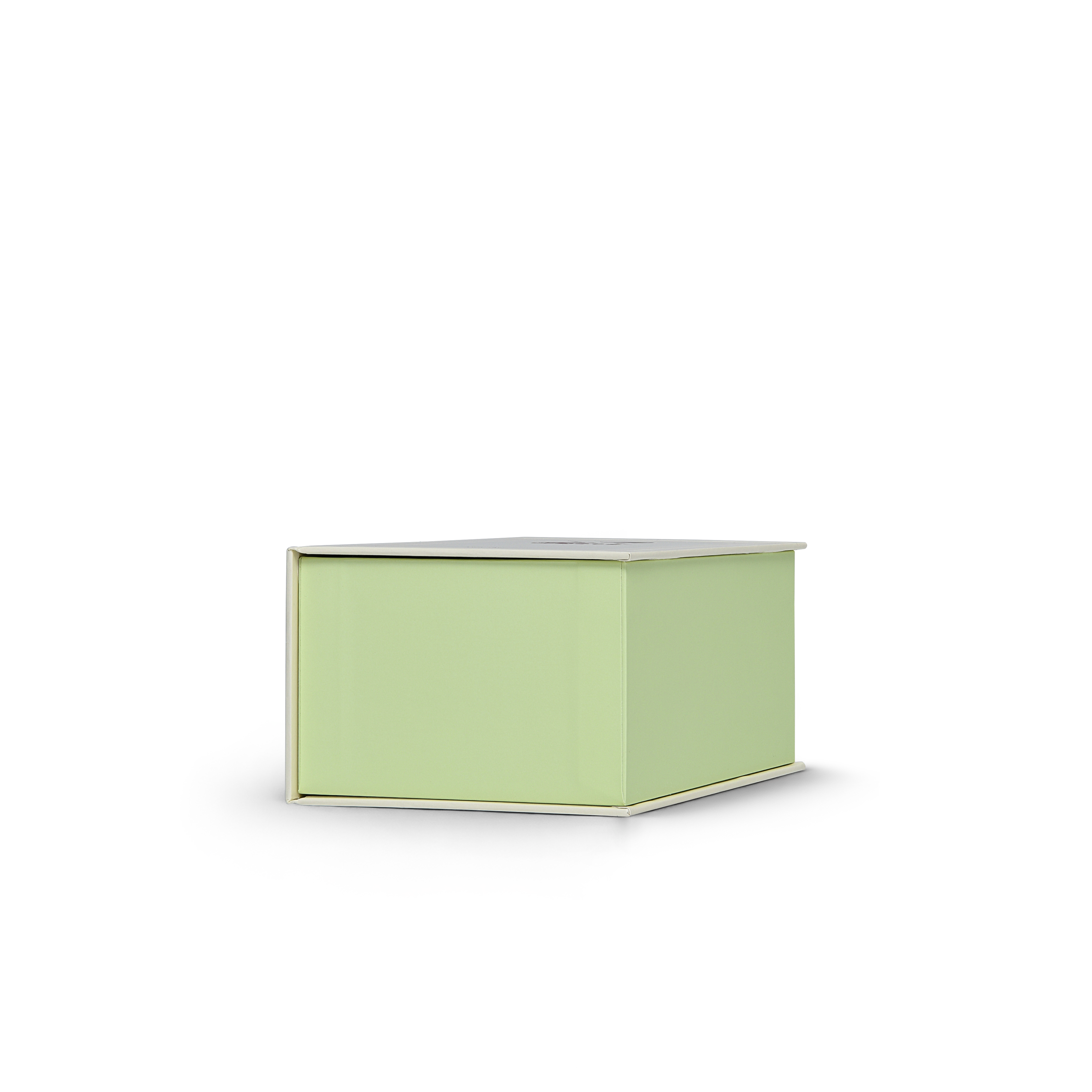 Cream Green Embossed Red Gold Foil Book-Shaped Luxury Gift Box with Premium Double Copper Paper and Rectangular Inner Tray