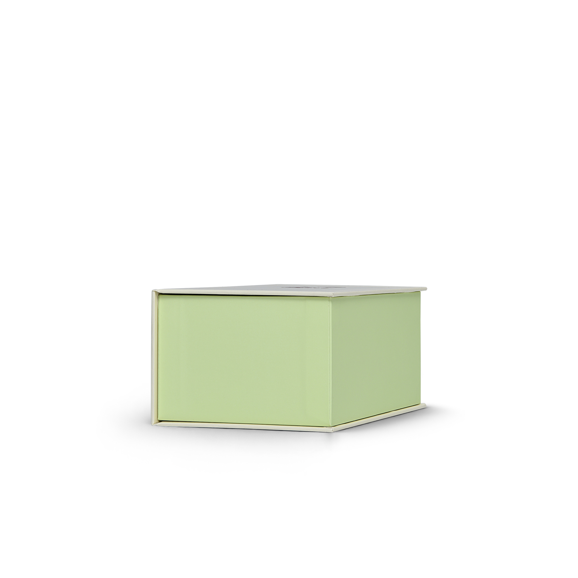 Cream Green Embossed Red Gold Foil Book-Shaped Luxury Gift Box with Premium Double Copper Paper and Rectangular Inner Tray