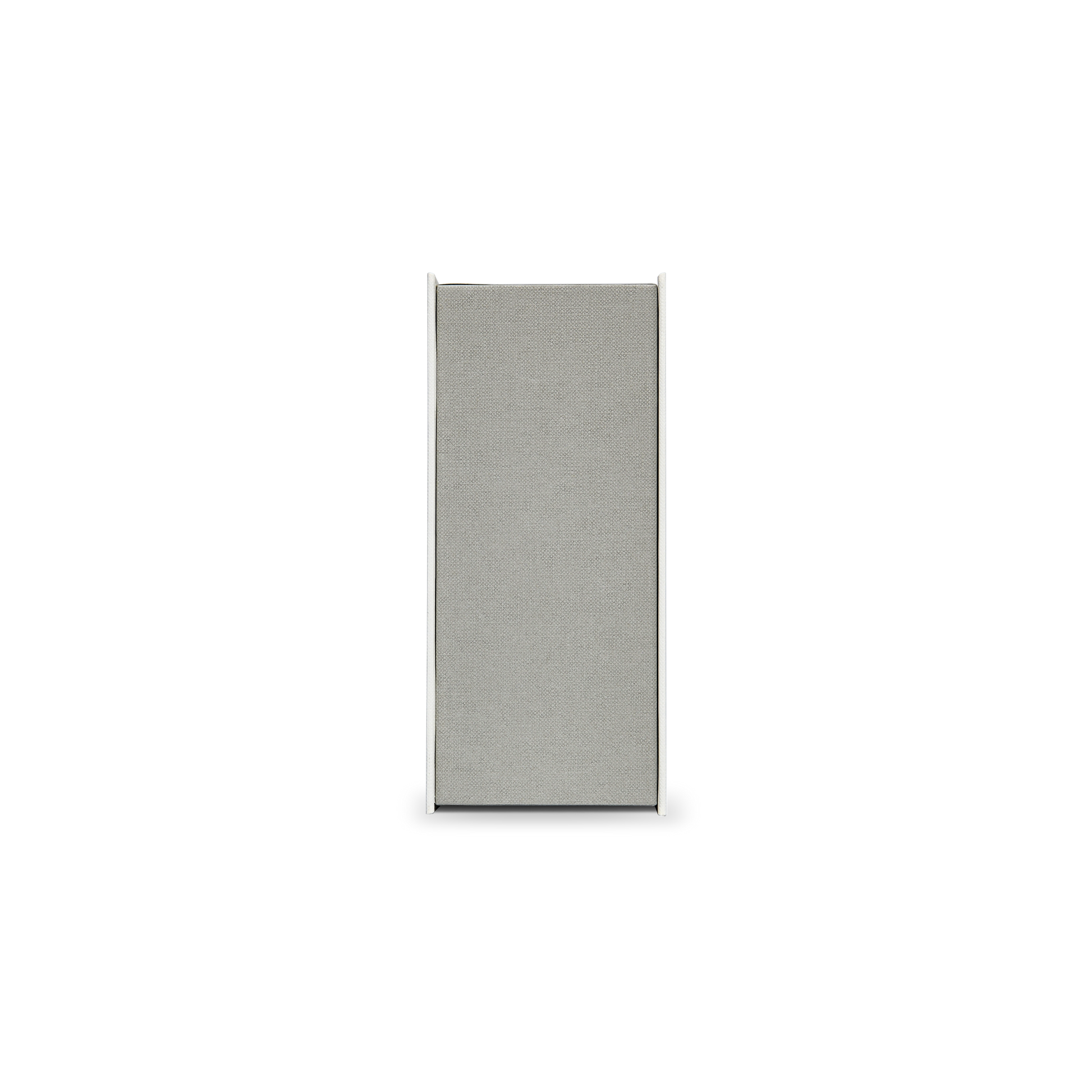 Cream Sage Grey Embossed Red Gold Foil Book-Shaped Luxury Gift Box with Elegant Lotus Texture and Black EVA Inner Tray