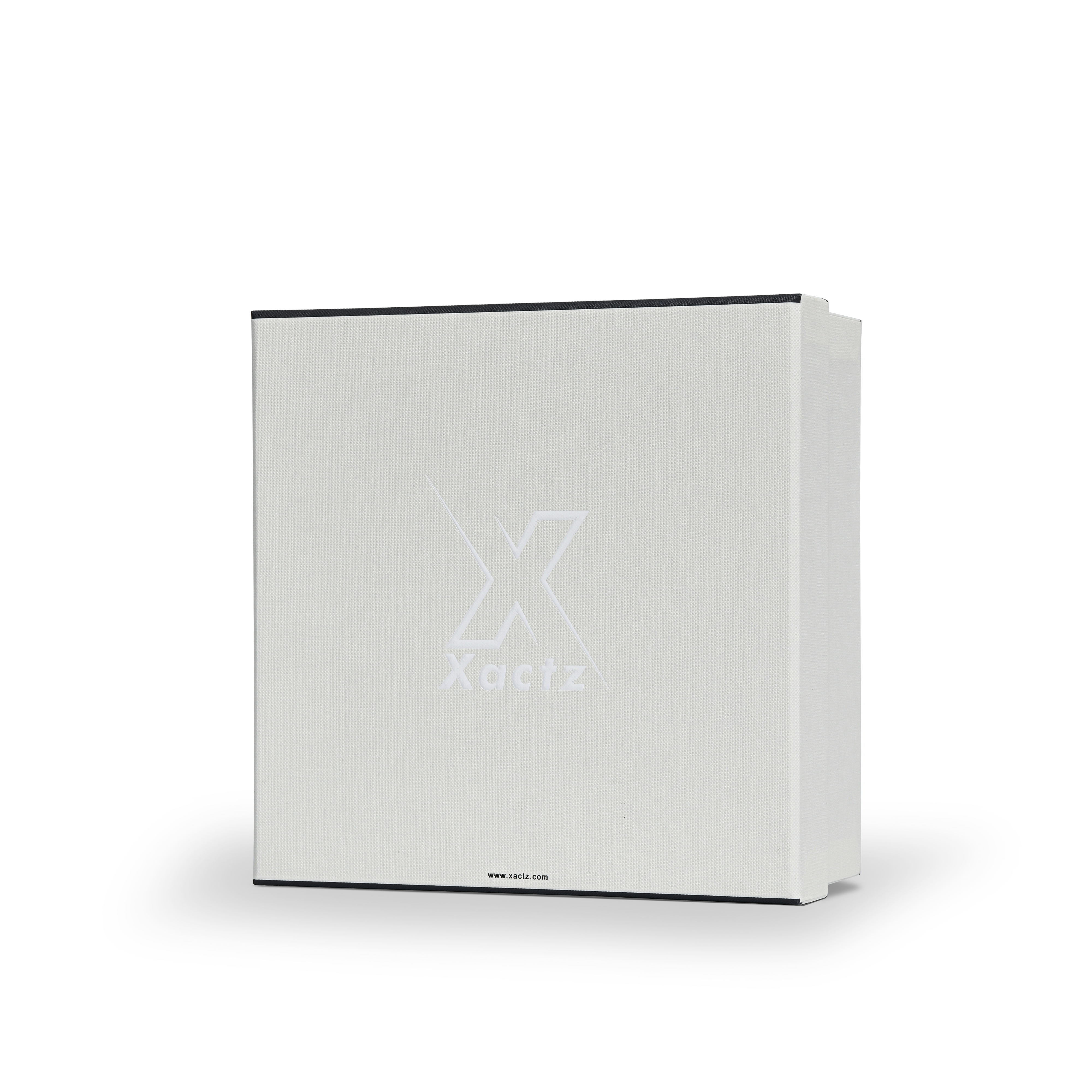 Cream White Embossed Platinum Foil Luxury Gift Box