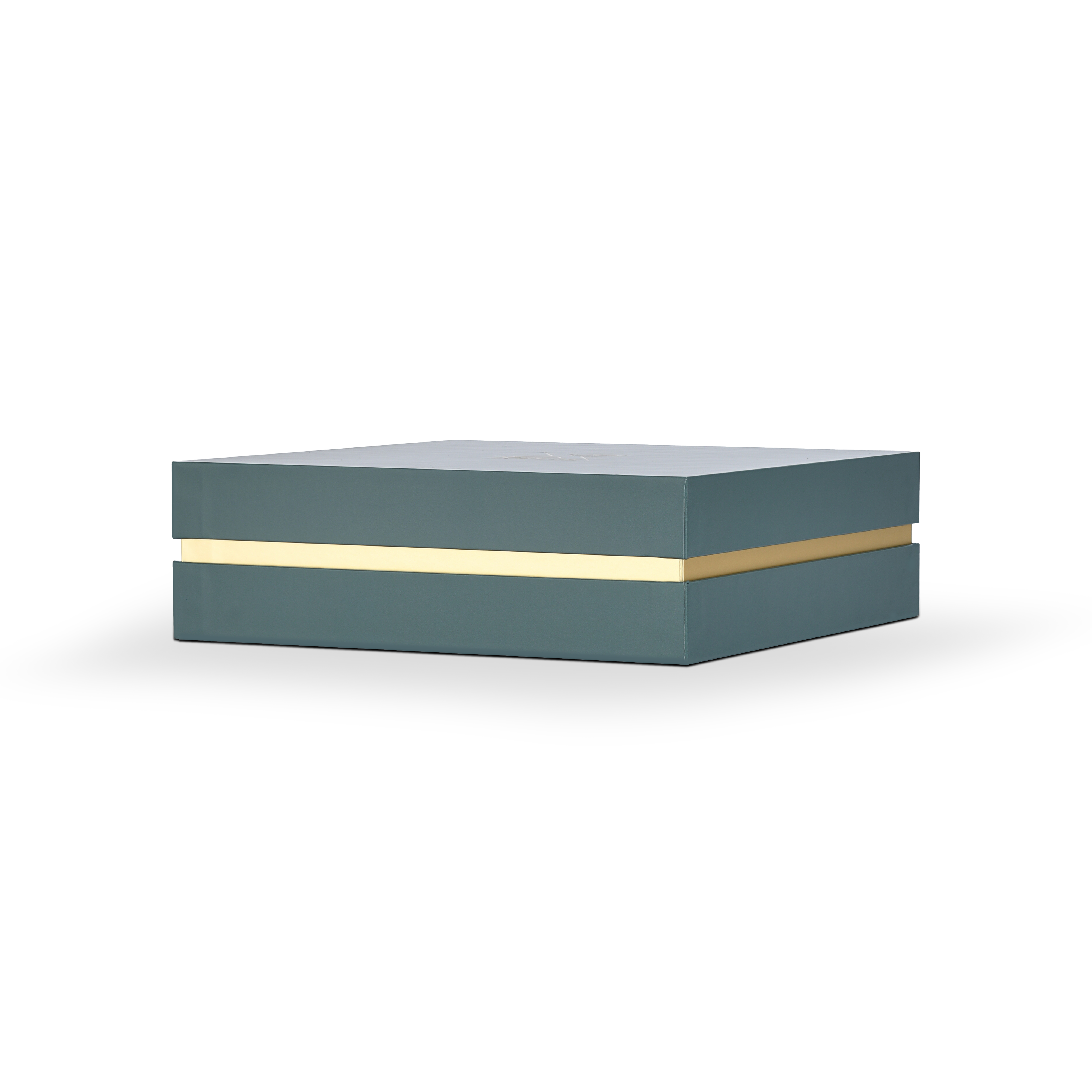 Luxury Custom Dark Green Lid Base Box Three Layer Interior Packaging