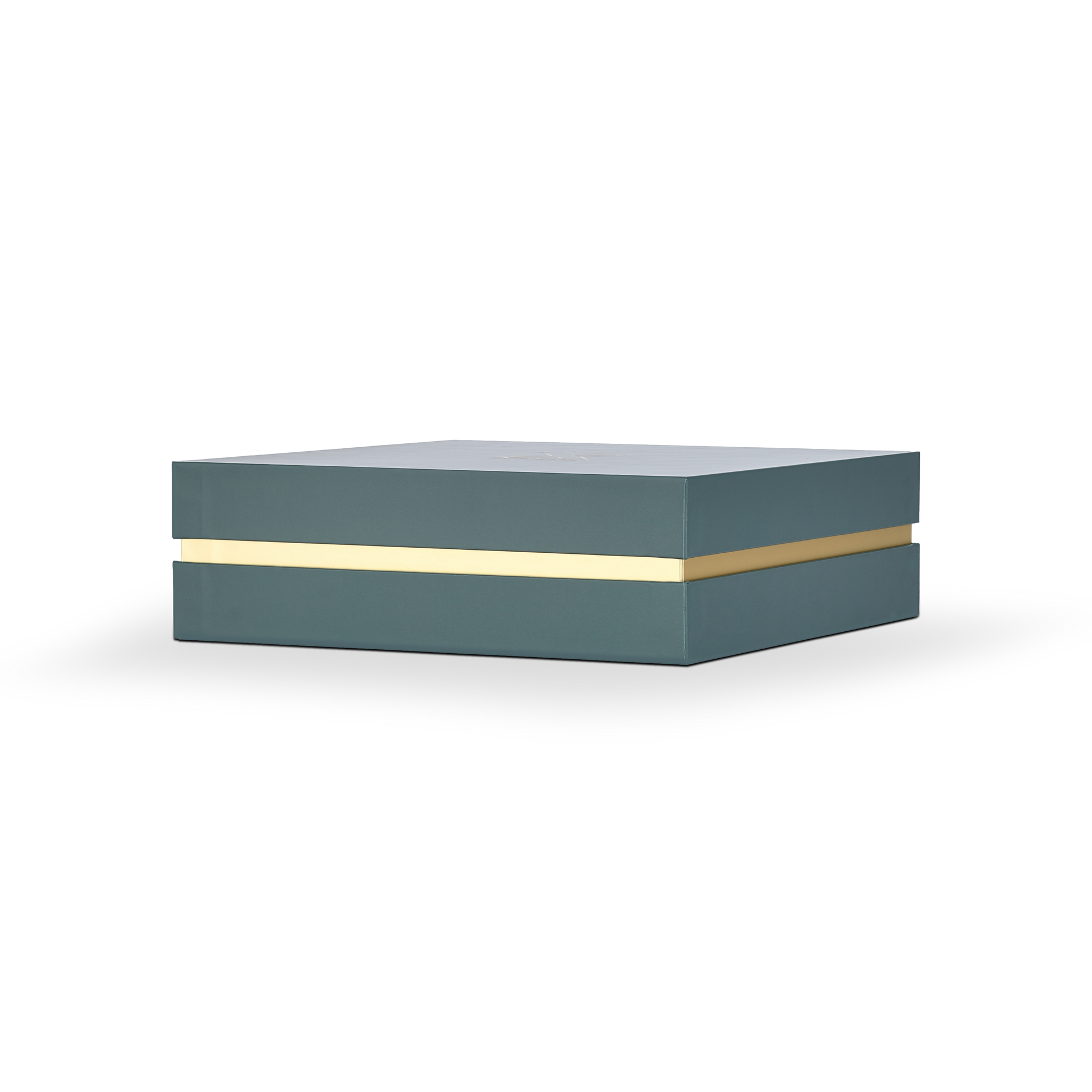 Luxury Custom Dark Green Lid Base Box Three Layer Interior Packaging
