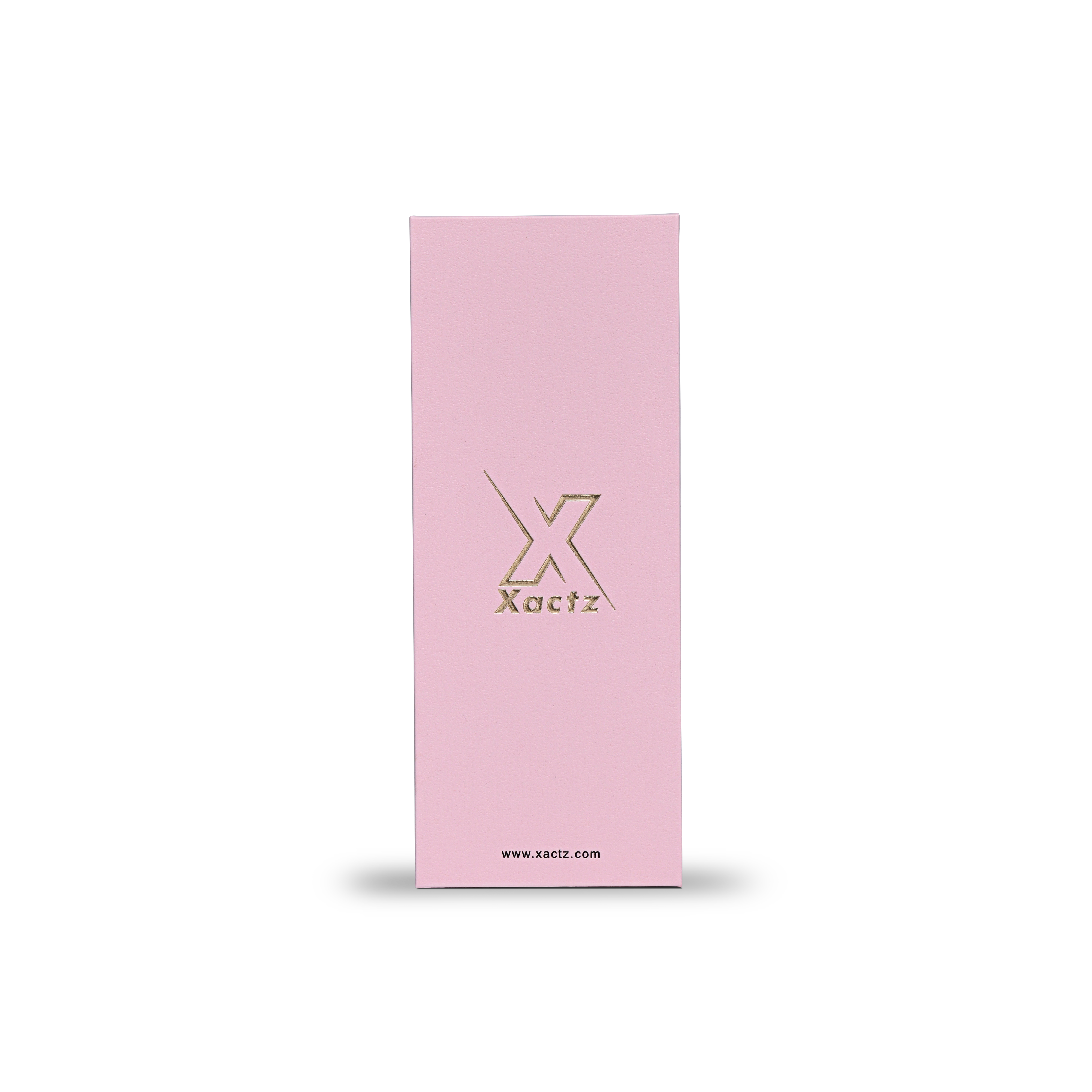 Elegant Pink Lid and Base Box with Embossed Gold Foil