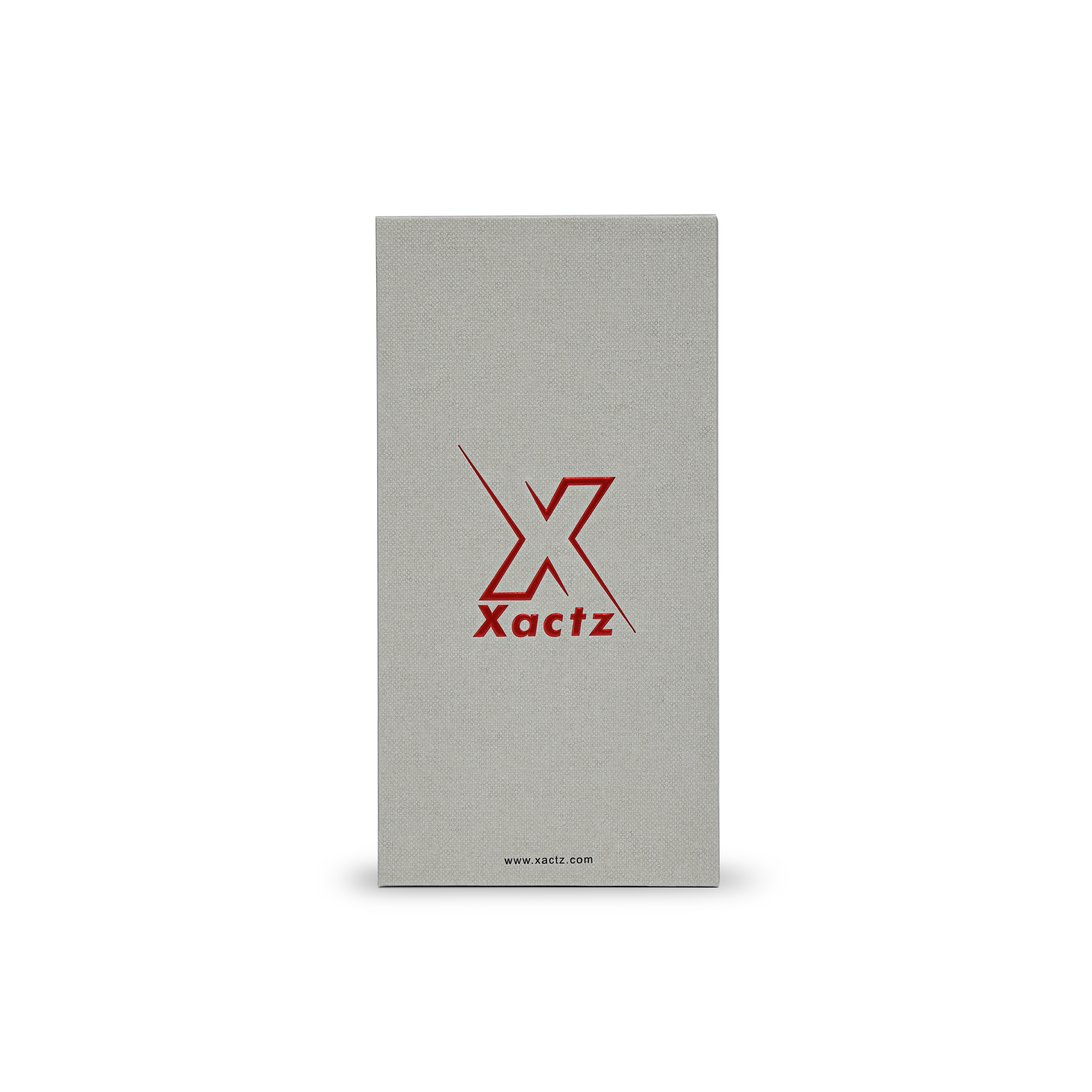 Elite Venetian Gray Gift Box with Crimson Gold Foil Logo