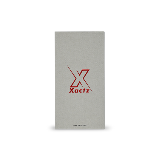 Elite Venetian Gray Gift Box with Crimson Gold Foil Logo