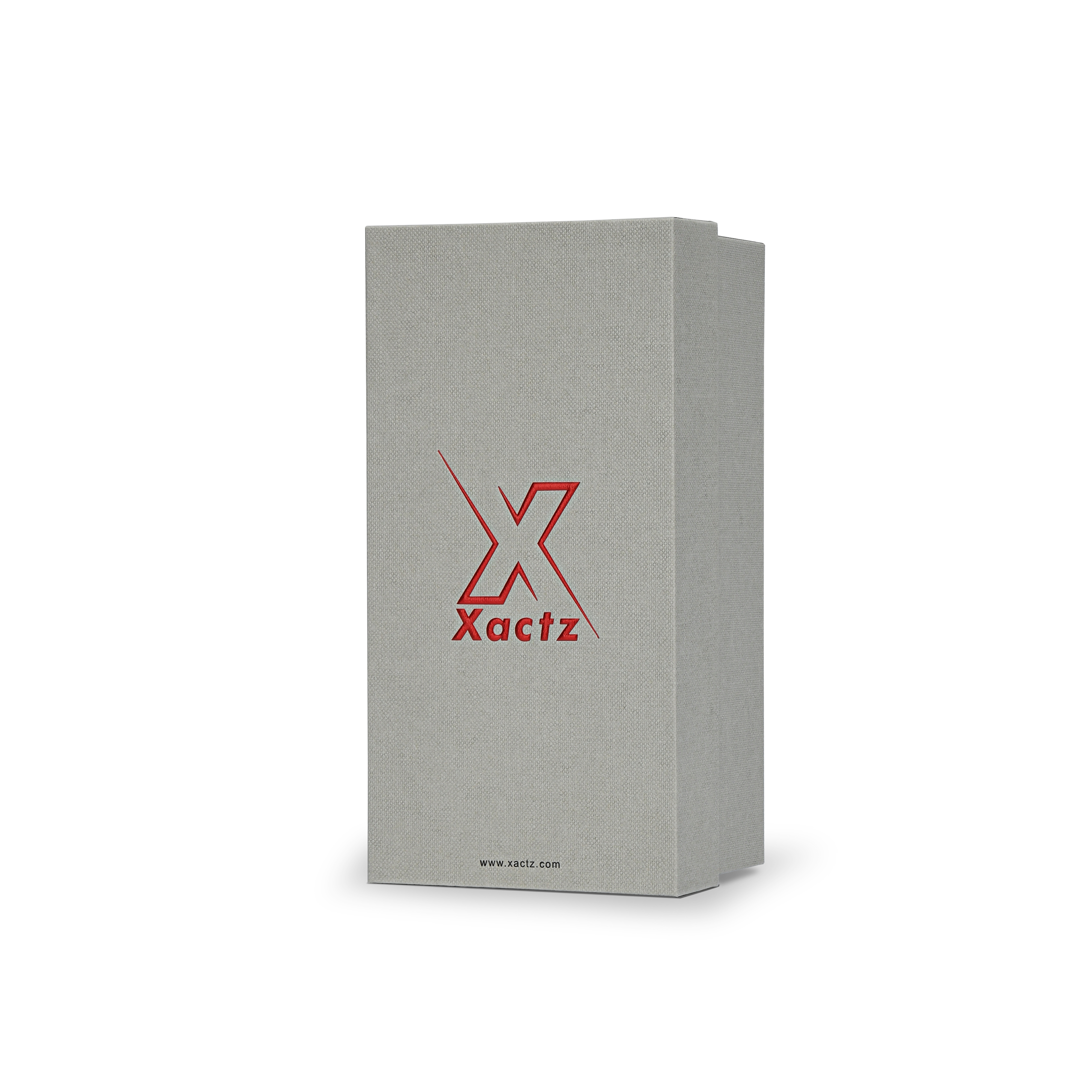 Elite Venetian Gray Gift Box with Crimson Gold Foil Logo