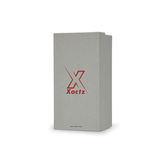 Elite Venetian Gray Gift Box with Crimson Gold Foil Logo