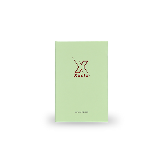 Light Green White Embossed Red Gold Foil Book-Shaped Luxury Gift Box with Debossed Border Frame