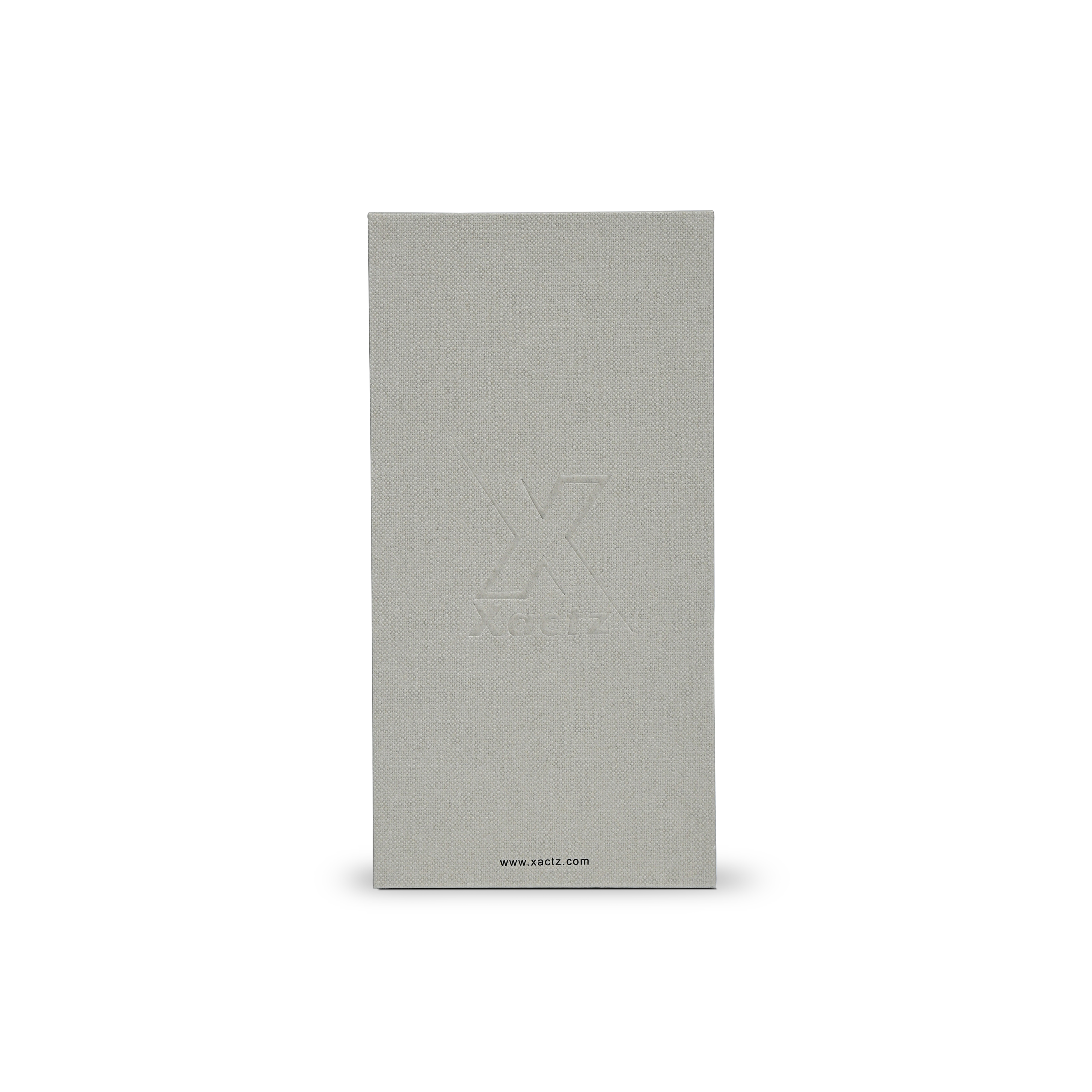 Luxurious Italian Gray Paper Logo Debossed Lid &amp; Base Custom Packaging