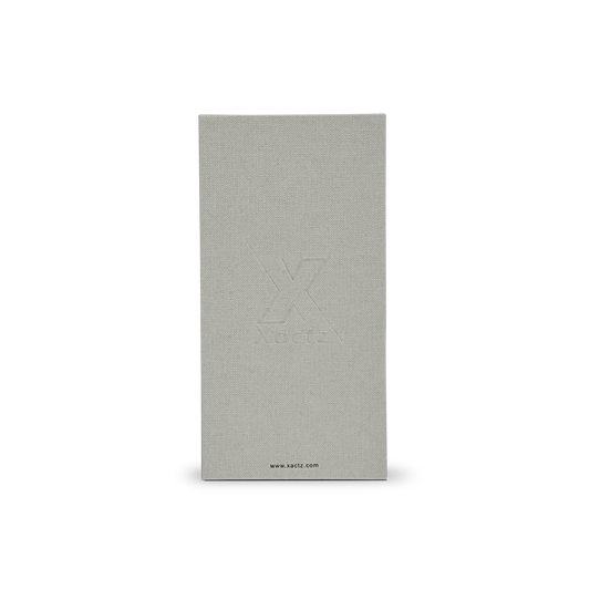 Luxurious Italian Gray Paper Logo Debossed Lid & Base Custom Packaging