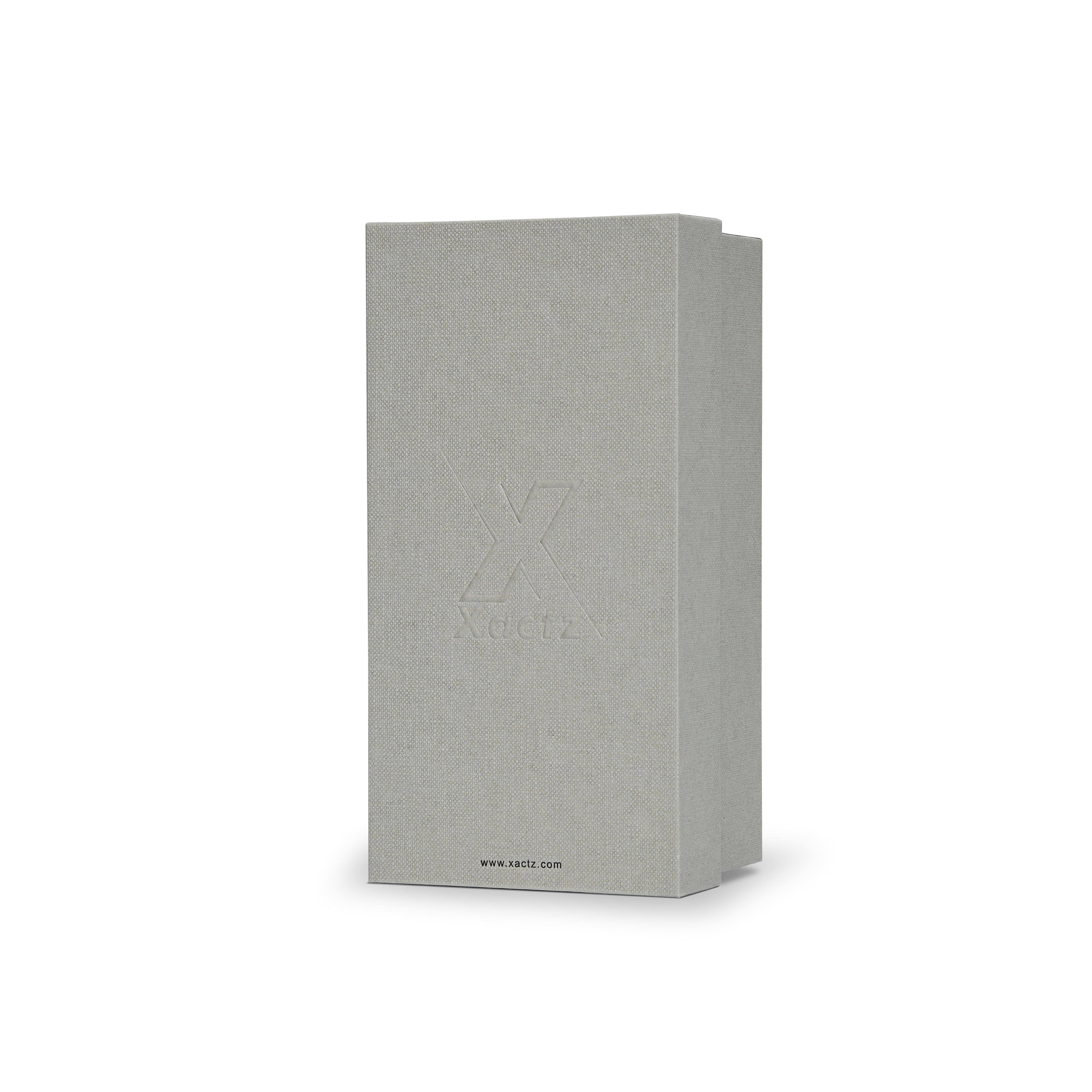 Luxurious Italian Gray Paper Logo Debossed Lid &amp; Base Custom Packaging