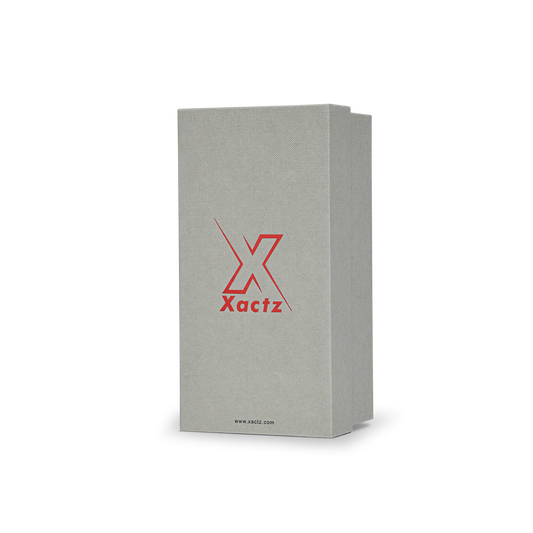 Luxurious Lid & Base Gift Box with Hot Red Gold Logo Stamping