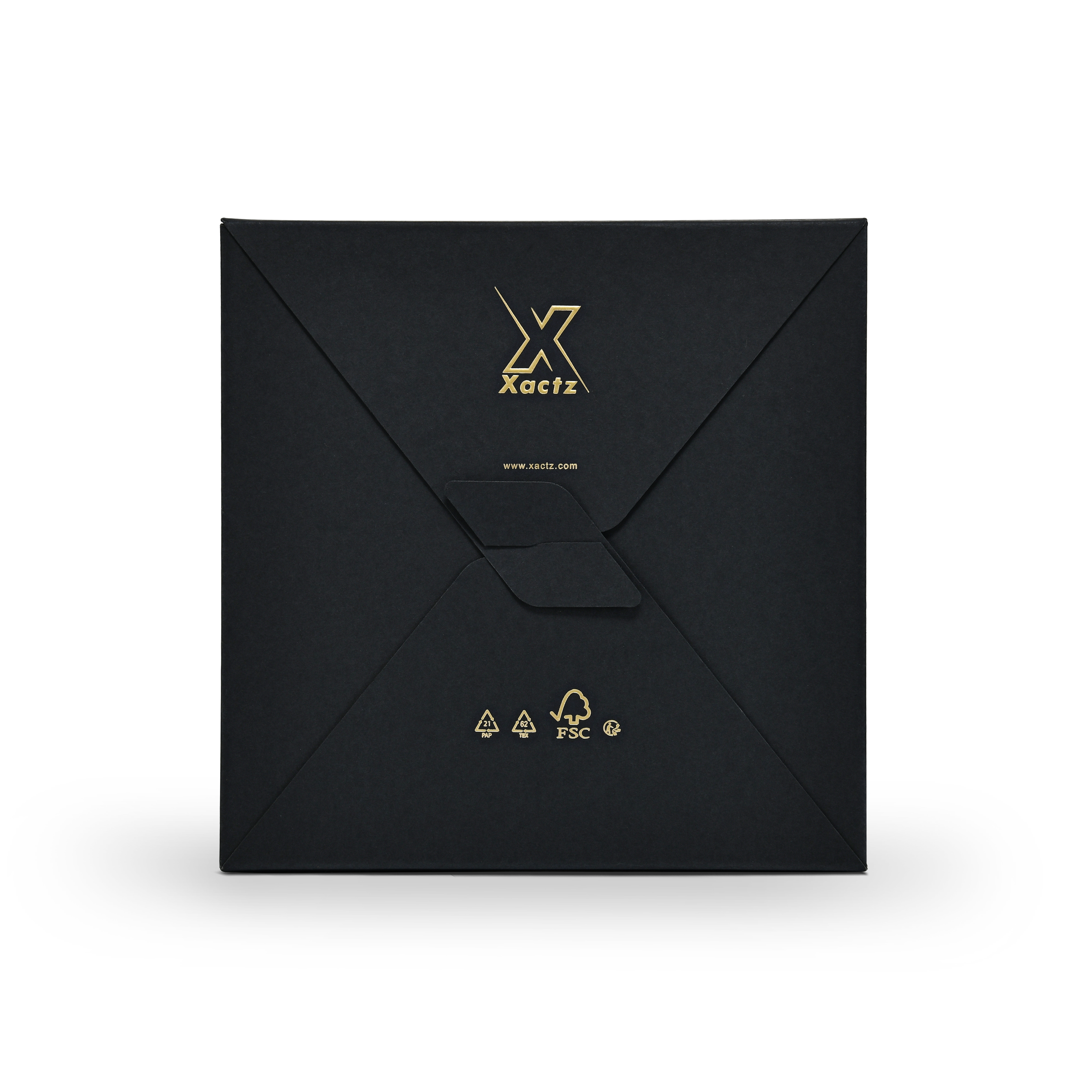 Luxury Custom Black Envelope Box Compartment Insert Packaging