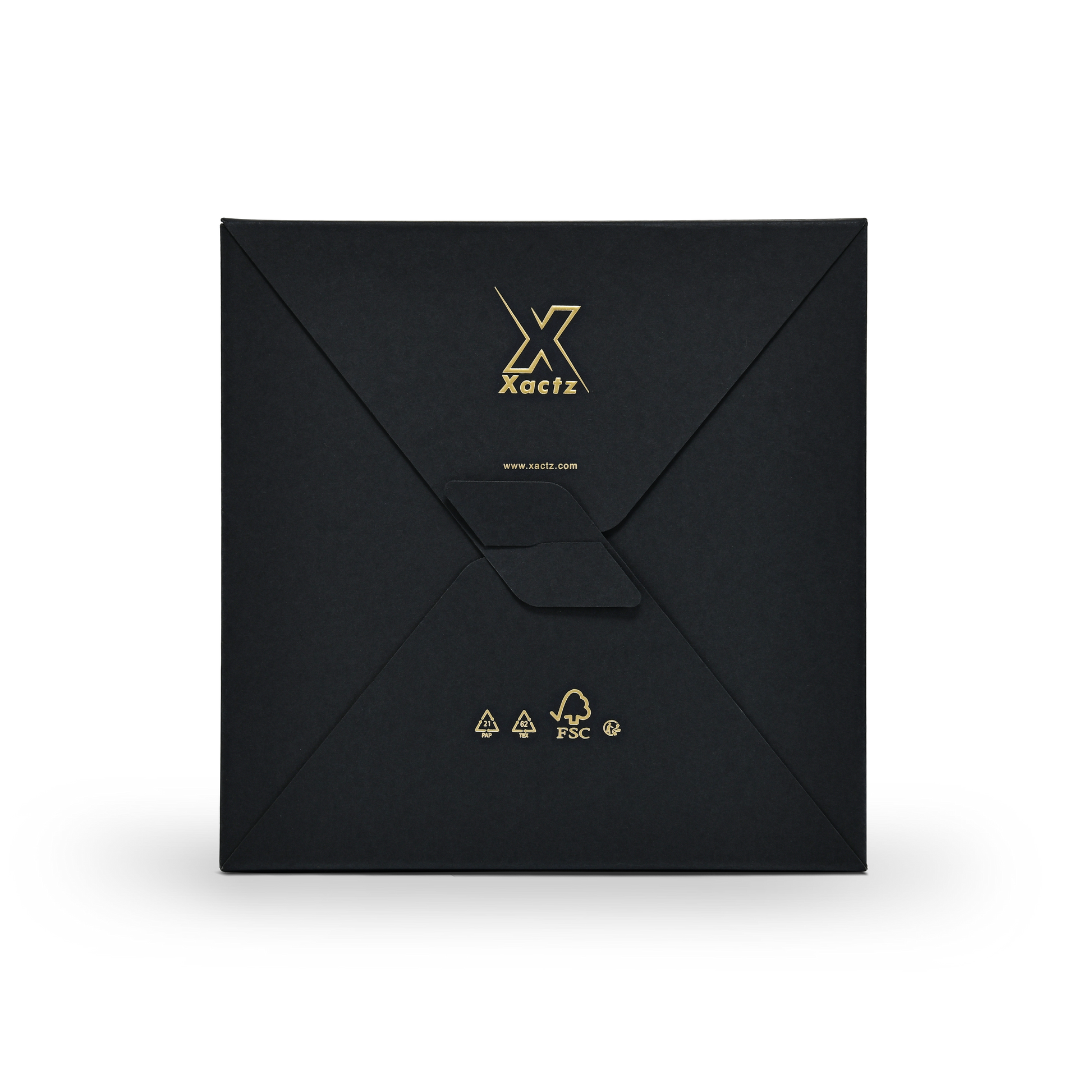 Luxury Custom Black Envelope Box Compartment Insert Packaging