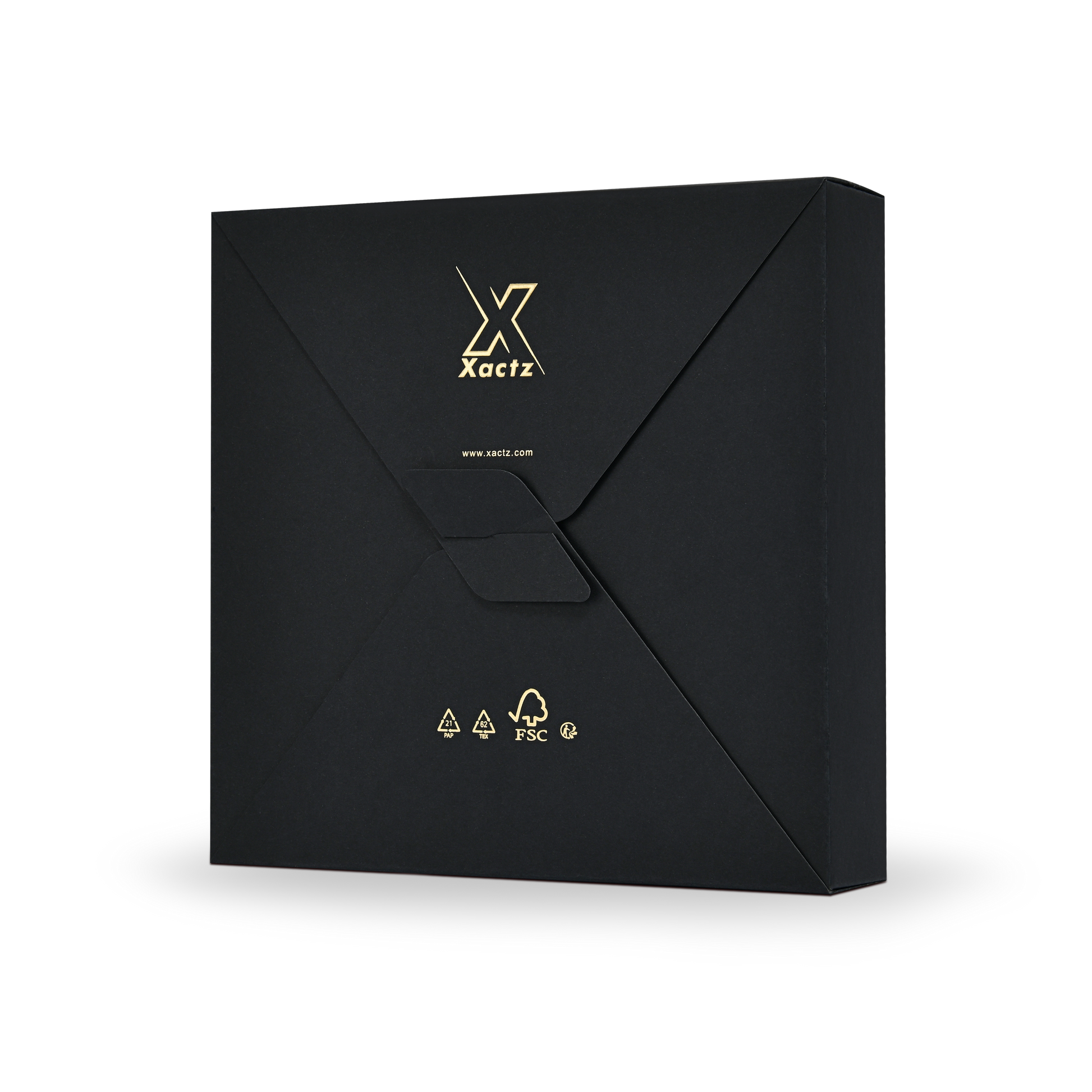 Luxury Custom Black Envelope Box Compartment Insert Packaging